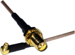 Pigtail MMCX- RP-SMA/m Super Low Loss 200mm ( PGT004 )