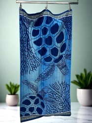 Plažni Peškir Sea Turtle – 100% Pamuk, 100 x 184 cm ( VLK000680-s.t )
