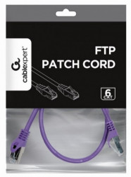 PP6-0.5M/V Gembird Mrezni kabl, CAT6 FTP Patch cord 0.5m purple - Img 2