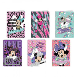 Premium, sveska sa šljokicama, Minnie Mouse, A5, karo, 50 lista ( 318220 )