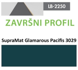 Profil Zidni MDF Završni LB-2250-B SupraMat Glam Pacific (3029) 2800x115x12mm ( 026-124 )