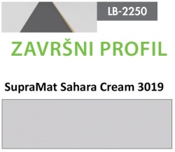 Profil Zidni MDF Završni LB-2250-B SupraMat Sahara Cream (3019) 2800x115x12mm ( 026-126 )