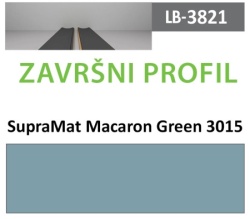Profil Zidni MDF Završni LB-3821-B SupraMat Macaron Green (3015) 2800x116x18mm ( 026-140 )