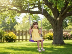 Proizvod sa nedostatkom - OUTLET - Ljuljaška za decu ANA - Ljubičasta