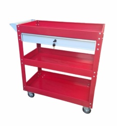Prolinetech kolica za alat sa 3 police i fiokom - crvena plt/ws-03/1 ( PLT/WS-03/1 RED )-4