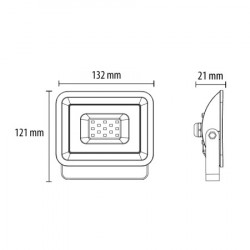 Prosto LED reflektor 20W ( LRF024EW-20W/BK ) - Img 3