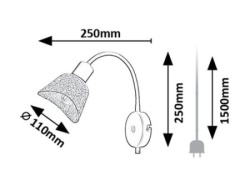 Rabalux Farelia Zidne lampe ( 73009 )-1
