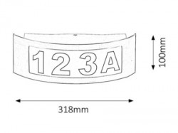 Rabalux Innsbruck osvetljenje kućnog broja ( 8749 ) - Img 3