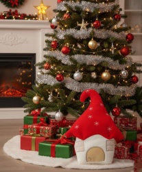 Ready Novogodišnji jastuk - Kućica NG26