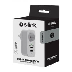 S-Link 37373 prenaponska uticnica sl-011 2xusb 1xtip-c s-link, ( 18920 ) - Img 2