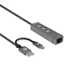 S-link SW-U222 USB 2.0/USB-C na LAN 10/100Mbps Adapter USB -3