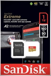 Sandisk sdxc 1tb micro extreme 160mb/s +sd adap. ( 67757 )
