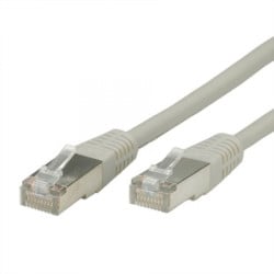 Secomp roline S/FTP(PiMF) cable Cat.7 with RJ45 connector 500 MHz LSOH grey 1.0m ( 4057 ) - Img 1