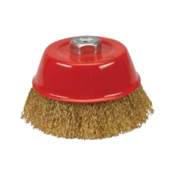 SG Tools SG12006 lončasta četka za brusilicu 100mm. mesingana čelična žica 0.3mm. ( SG12006 )