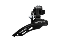 Shimano *menjač prednji shimano tourney tz fd-tz500-ds6, triple (friction), za 6/7 brzina, down swing, down pull, band type 28.6mm, cs angl