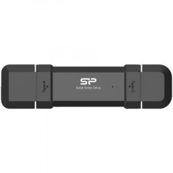 SiliconPower 250GB DS72 dual USB-C/USB 3.2 Gen 2, black ( SP250GBUC3S72V1K ) - Img 1