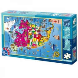 Super Puzzle 240PCS MAPS 03 ( 07/50663-03 )-1