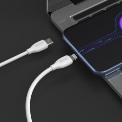 Superior Usb data kabal co-bx19 fast 20w 3a type c na lightning 1m beli ( U2001 )-3