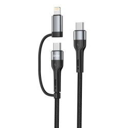 Superior Usb data kabal su-k106 2in1 type-c na type-c/lightning 1m crni ( U2102 )