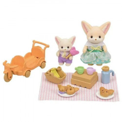 Sylvanian family sunny picnic set -fennec fox sister & baby - ( EC5698 )  - Img 2