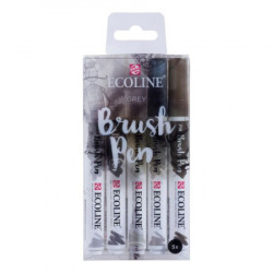 Talens Ecoline, marker, set, grey, 5K ( 683102 ) - Img 1