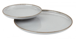 Tanjir fi 27 cm porcelan siva - Img 3