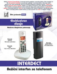 Tehtel Bezicni interfon sa telefonom INTERDECT(CL-3622) ( 0496 ) - Img 2