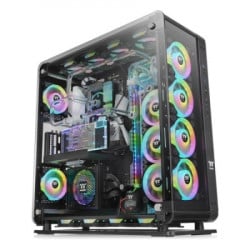 Thermaltake kućište core P8 TG black/black/wall mount/SPCC/4mm tempered glass*3 - Img 1