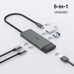 TP-Link uh5020c usb-c hdmi/2xusb 3.0/usb-c/pd 100w Docking station -2