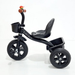 Tricikl Euro za decu sa mekim gumama - Crni - Img 2