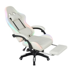 Trick gejmerska stolica sa led osvetljenjem Y837 bela ( Y837 BELA )