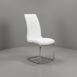 Trpezarijska stolica DC865 Noge hrom / Bela 590x430x1040 mm ( 779-057 )