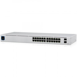 Ubiquiti USW-24-POE Gigabit Layer 2 switch with twenty-four Gigabit Ethernet ports including sixteen auto-sensing 802.3at PoE+ ports, and t - Img 1
