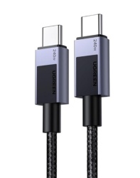 Ugreen l513 usb-c to usb-c pd fast charging cable space gray 1m ( 093-0079 )