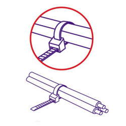 USE plastične vezice 4,8mm x 300mm, pakovanje 25 kom. crna - CT 300/4,8B - Img 2