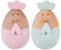 Uskršnje drveno jaje kokica tufne ( 480381 )
