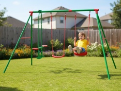 Velika 3u1 Ljuljaska za decu sa čeličnom konstrukcijom 310x150x180cm