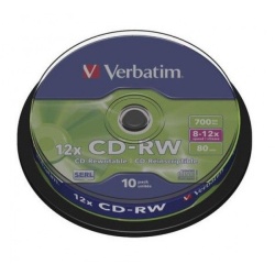 Verbatim 43480 CD-RW 700MB 8-12X ( 377B/Z )-1