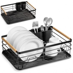 Vilde 229002 - Metalni ocedjivac za sudove sa drvenim dr?kama 43x32x14,5cm
