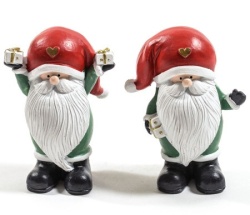 Viter novogodišnja figura patuljak sa srcem na kapici h8cm ( 33998 )