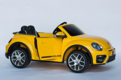 VW Buba Licencirani Auto sa kožnim sedištem i ojačanim PVC točkovima - Žuta ( VW Buba-2 ) - Img 5