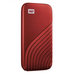 WD 500GB my passport SSD - portable SSD, up to 1050MB/s Read and 1000MB/s write speeds, USB 3.2 Gen 2 - red - Img 2