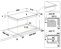 Whirlpool WT 1090 BA indukciona ugradna ploča -4