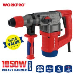 Workpro WP470407 Električna čekić-bušilica SDS+, 1050W (4,5 J) ( WP470407 )