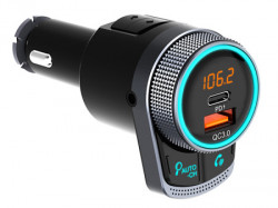 Xwave BT80 FM transmiter za kola/Bluetooth/LCD/mp3/wma/wav/flac/USB/punjenje QC3.0+PD20W/AUX/Handsfree - Img 2