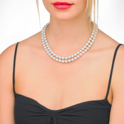 Ženska majorica ariel bela biserna srebrna ogrlica 8 mm ( 09882.01.2 019.010.1 ) - Img 3