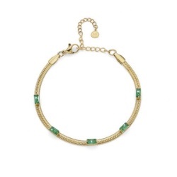 Ženska oliver weber gallia gold narukvica sa swarovski kristalima ( 32347g.gre )