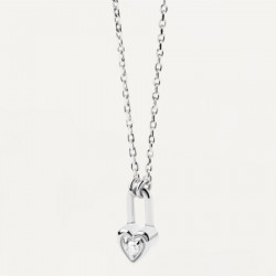Ženska pd paola heart padlock srebrna ogrlica ( co02-510-u ) - Img 3
