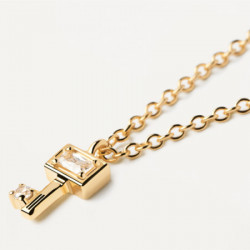 Ženska pd paola key zlatna ogrlica sa pozlatom 18k ( co01-486-u ) - Img 2