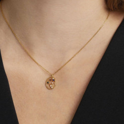 Ženska pd paola zlatna ogrlica capricorn-jarac sa pozlatom 18k ( co01-353-u ) - Img 2